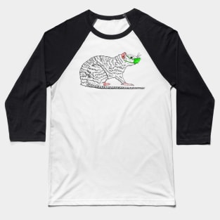 Rat Mask Corona Virus vaccine Baseball T-Shirt